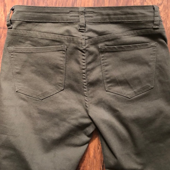 Skinny Jeans Jeggings Stretchy Olive Green Mid Ris - Picture 5 of 8